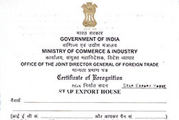 Star Export House Certificate